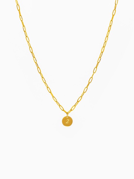 COLLAR DE LA SUERTE DORADO...