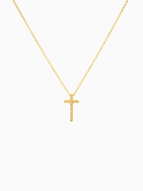 HOLY CROSS STEEL NECKLACE