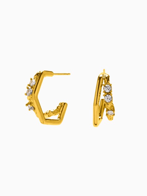 PENDIENTES ACERO DOBLE ARIA