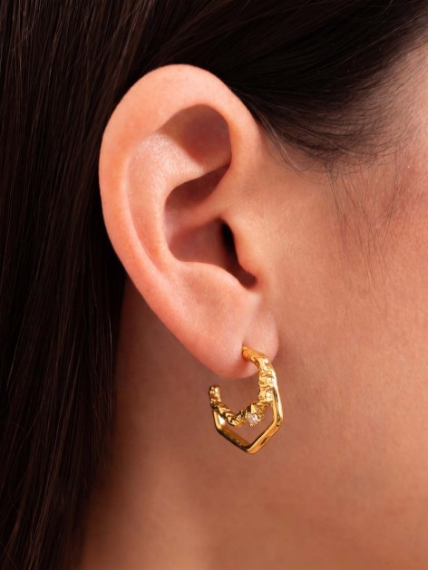 ARIA DOUBLE STEEL EARRINGS 2