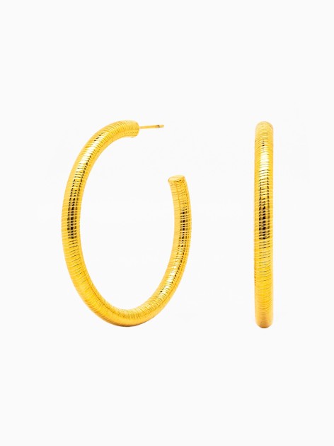 CARVED HOOP EARRINGS