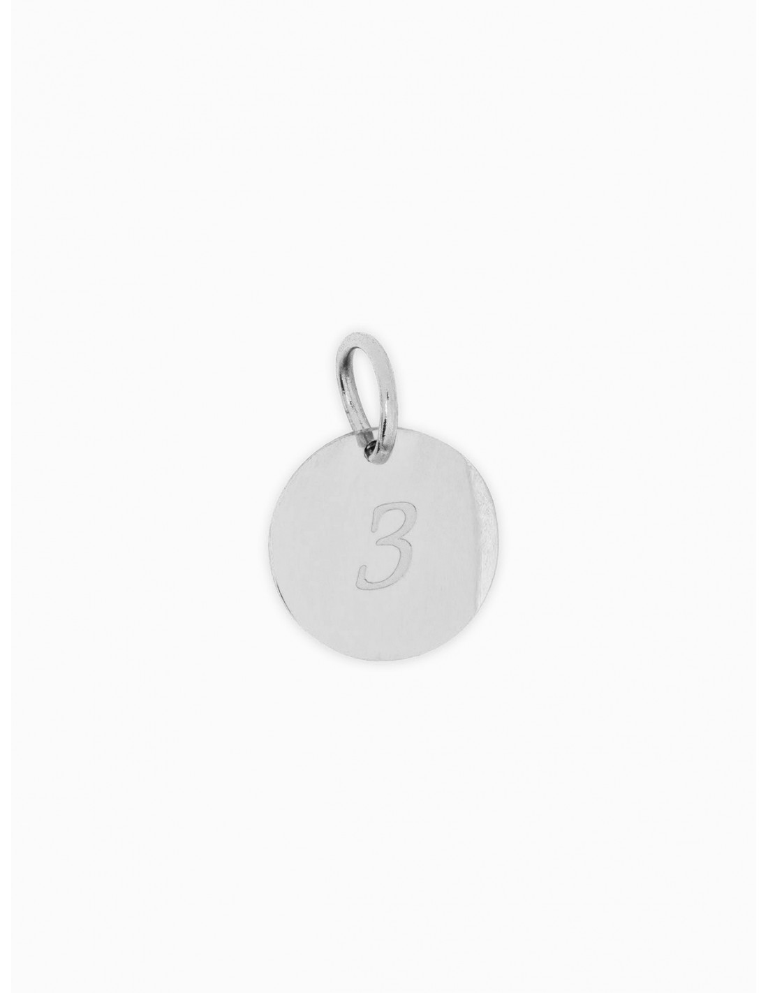 LUCKY SILVER NUMBER CHARM