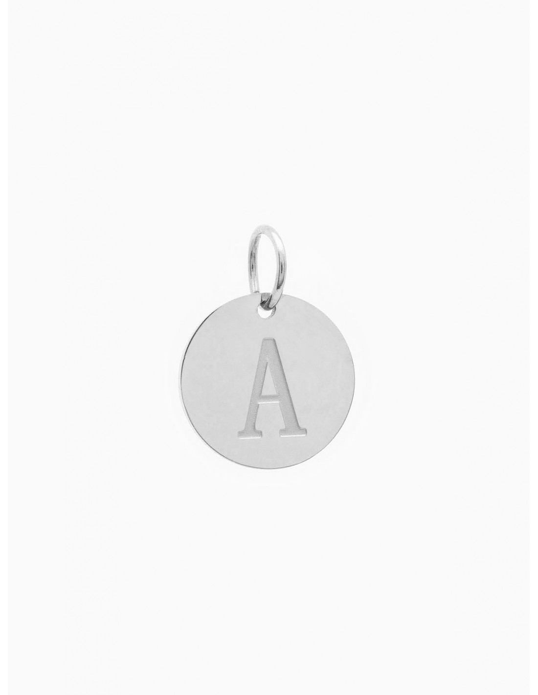 SILVER INITIAL LUCKY CHARM