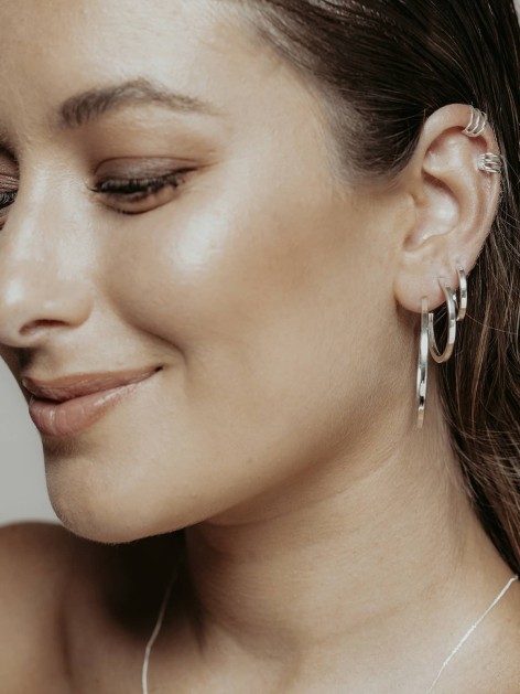 PENDIENTES ARO PLATA ALBA 2