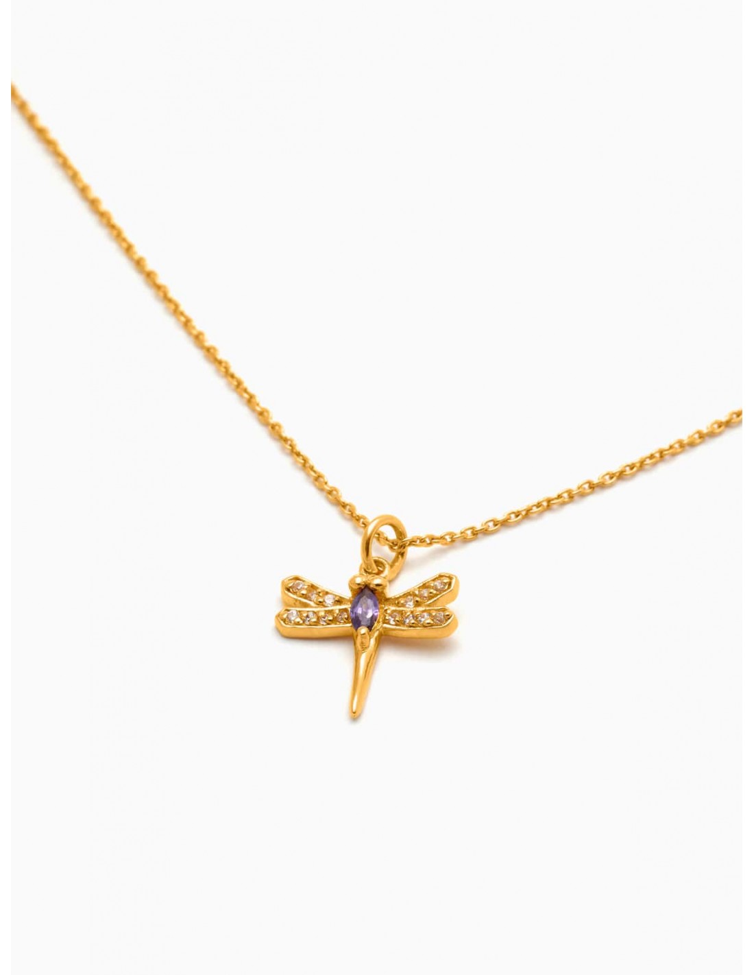 STERLING SILVER DRAGONFLY NECKLACE