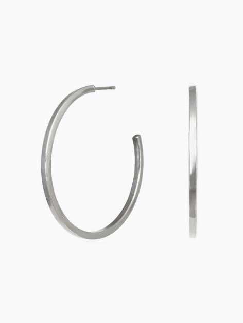 SILVER ALBA HOOP EARRINGS