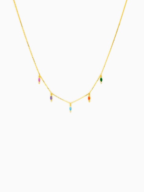 COLLAR ARCOIRIS PLATA DE LEY