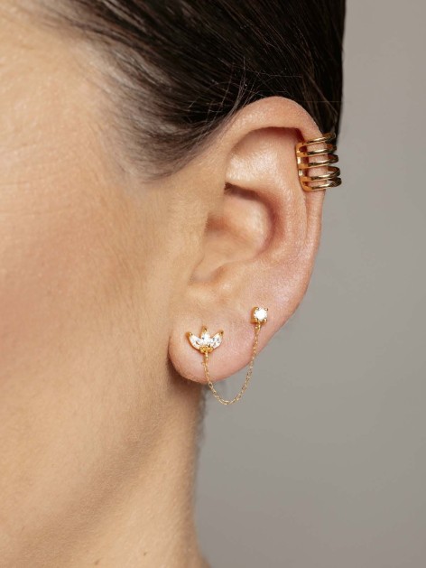 EAR CUFF MUELLE PLATA DE LEY 2
