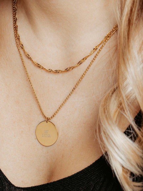 NECKLACE ENGRAVED CIRCLE... 2