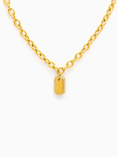 COLLAR GRABADO CIRCONITA -...