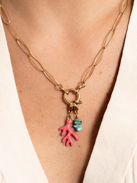 TURQUOISE STONE CHARM 2