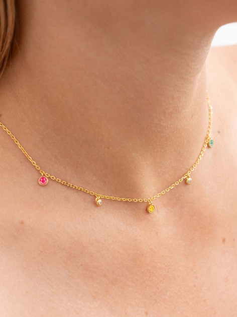 COLLAR PLATA DE LEY EMOJI 2