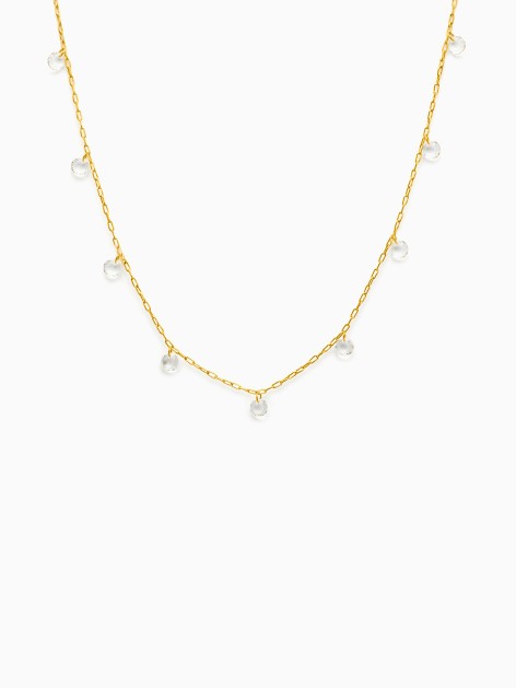 COLLAR ACERO CRISTAL FACETADO