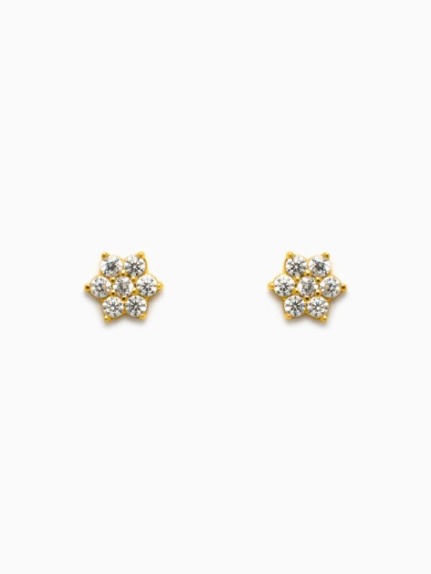 PENDIENTES PLATA DE LEY FLOR
