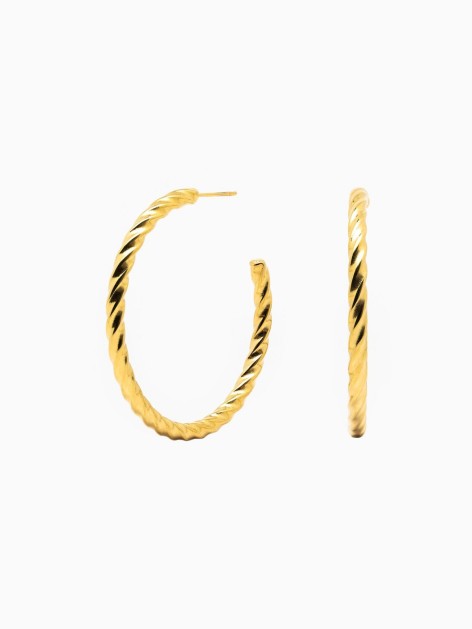 PENDIENTES ARO ENTRELAZADO