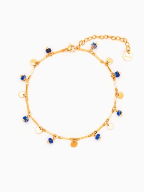 TOBILLERA PIEDRAS DE COLORES