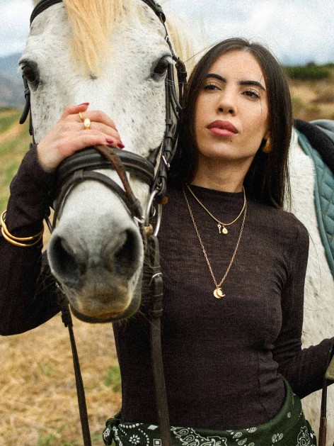 WANING MOON PENDANT CHARM 2