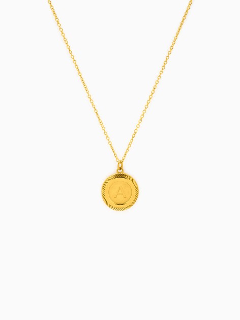 INITIAL CIRCULAR NECKLACE