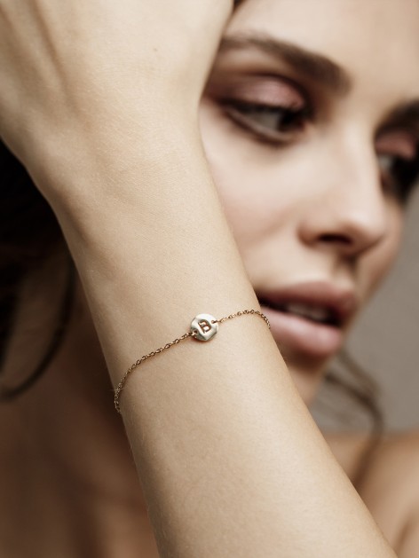 PULSERA INICIAL DE ACERO 2