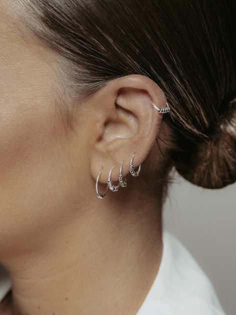 PENDIENTE ARO UBUD PLATA DE... 2