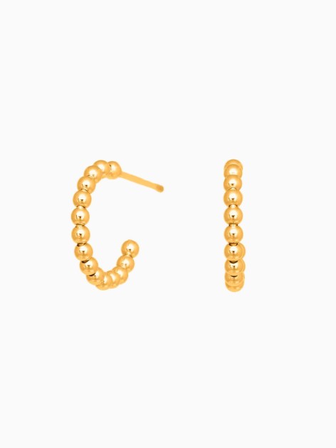 SMALL BALLS HOOP EARRINGS