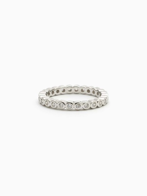 SILVER ZIRCONIA RING ELSA