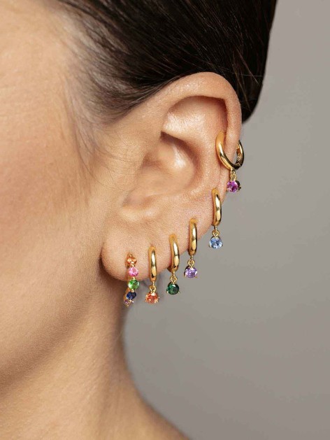 CIRCLE STERLING SILVER EARRING 2