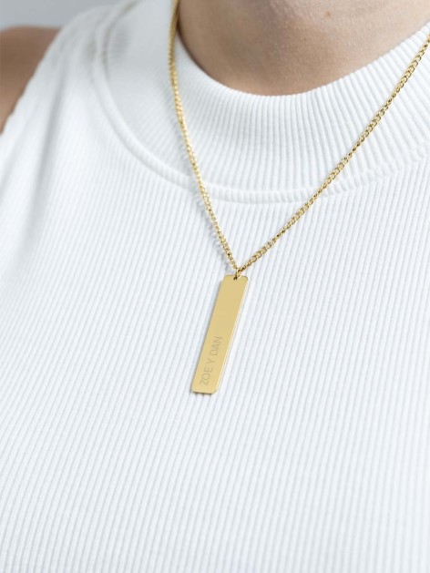 COLLAR GRABADO RECTÁNGULO -... 2