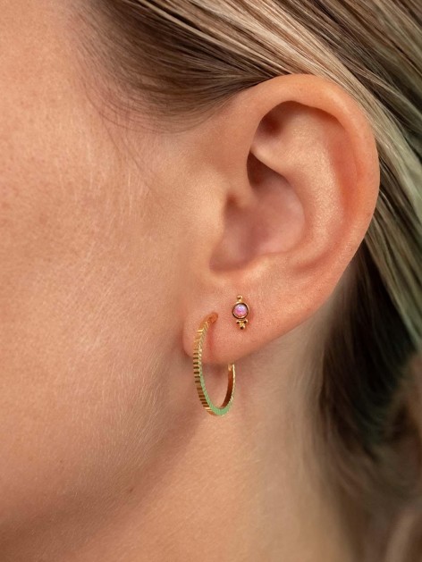 SPHERE STERLING SILVER EARRING 2