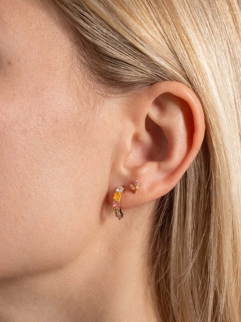 STERLING SILVER STEM EARRING 2