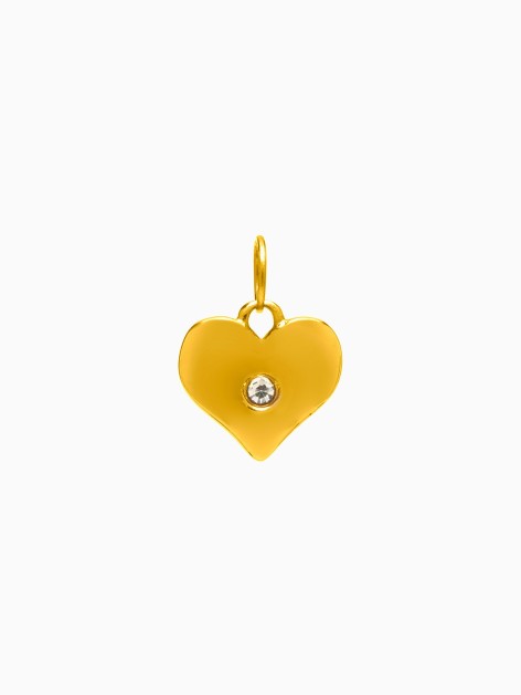 CHARM COLGANTE CORAZÓN BRILLO