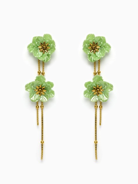 PENDIENTES ACERO FLORES 2