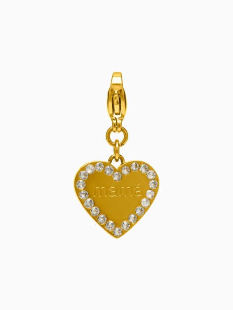 CHARM MOM HEART ZIRCONIA