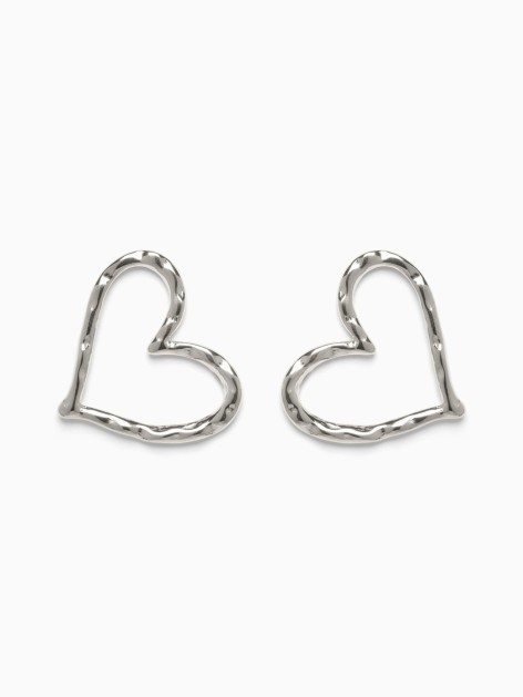 PENDIENTES ACERO CORAZONES 2