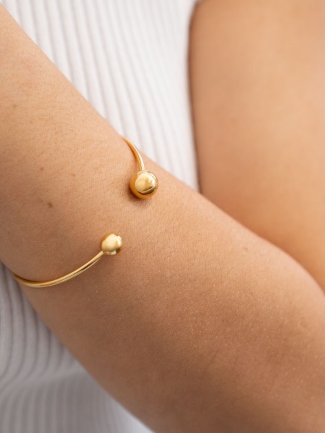 BRAZALETE FLEXIBLE ACERO BOLAS 2