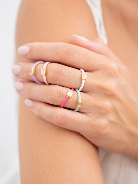 STERLING SILVER COLOR RING 2