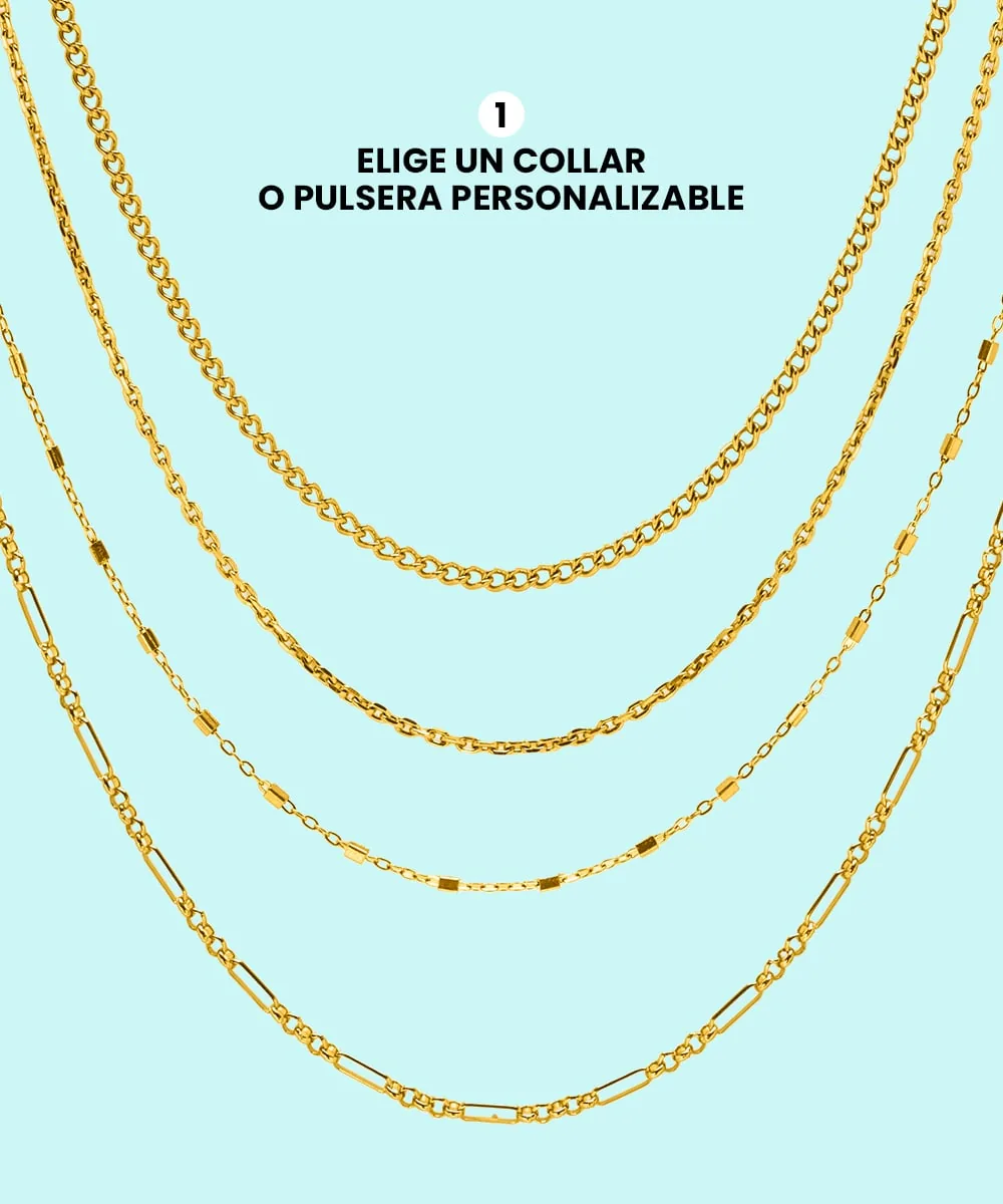 Paso 1: elige un collar o una pulsera personalizable