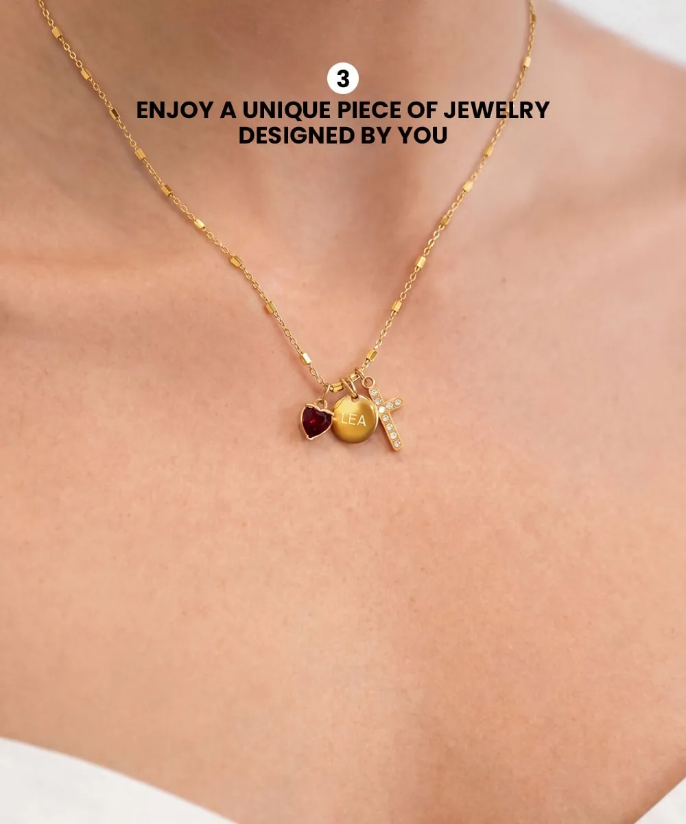 Step 3: enjoy a unique piece of jewellery designed by you